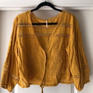 Free People Follow Your Heart Crocheted Top